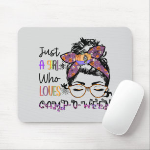 Mousepad Só uma garota que ama o acampamento Campo de Hal