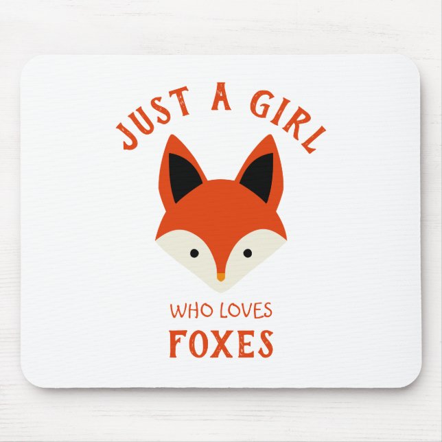 Mousepad Só uma garota que ama raposas (Frente)