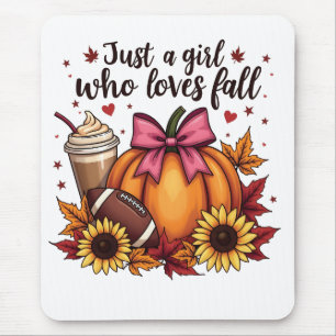 Mousepad Só uma garota que ama um latte de picante de abóbo