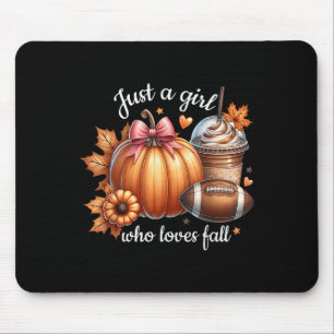 Mousepad Só Uma Menina Que Adora A Queda De Futebol De Pump