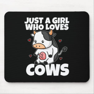 Mousepad Só Uma Menina Que Adora Figurino De Vaca De Frigor