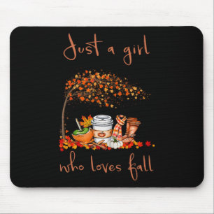 Mousepad Só Uma Menina Que Adora Uma Pedra De Pumpkin Caída
