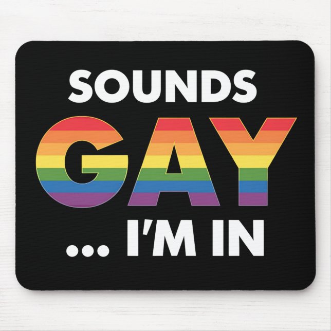 Mousepad Soa Gay, sou Rainbow LGBTQ Pride (Frente)