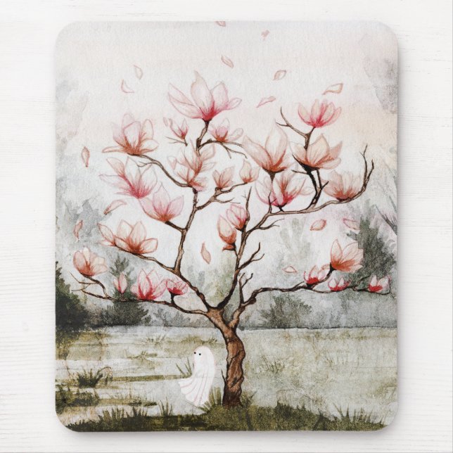Mousepad Sob a Árvore Magnolia (Frente)