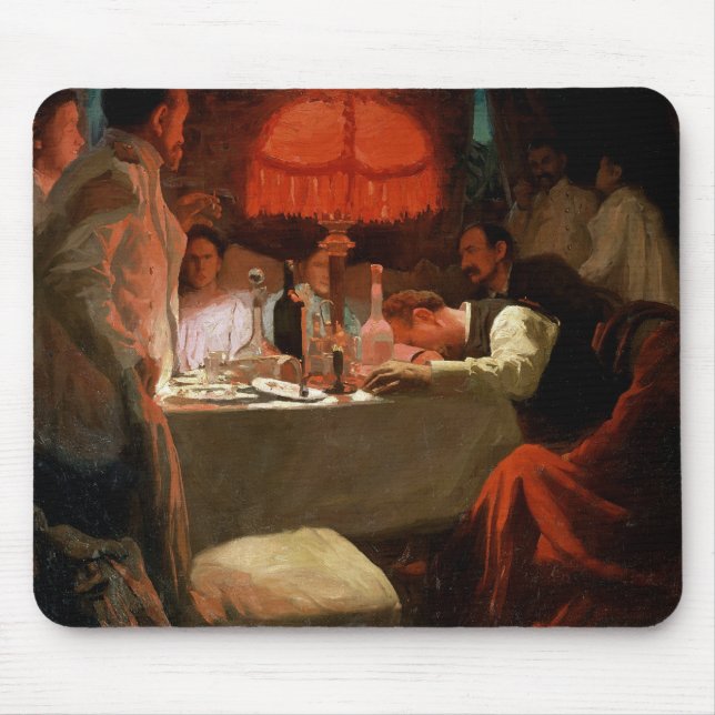Mousepad Sob a luz vermelha, c.1910 (Frente)