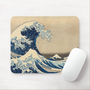 Mousepad Sob a onda de Kanagawa por Katsushika Hokusai