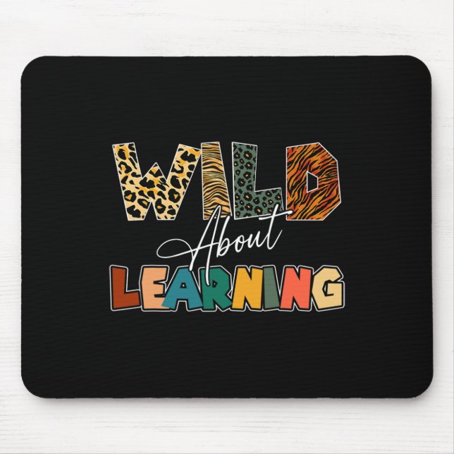 Mousepad Sobre Aprender Professor Leopard De Volta Ao Ensin (Frente)