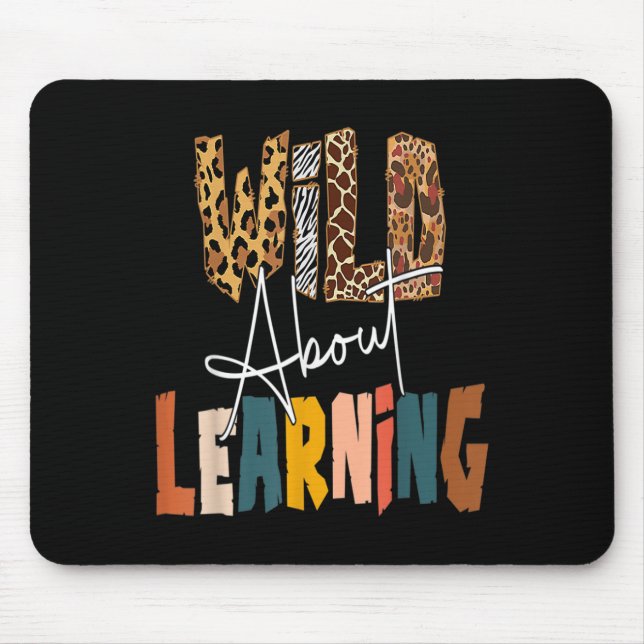Mousepad Sobre Aprender Professores De Volta Ao Ensino Esco (Frente)