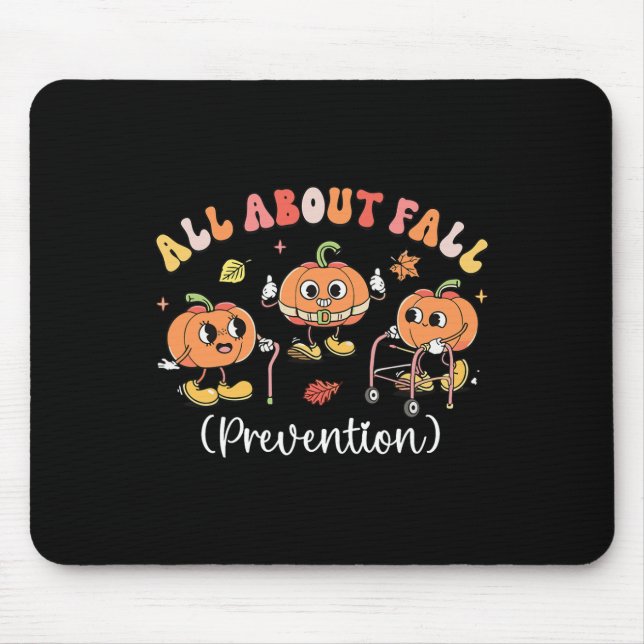 Mousepad Sobre o Dia das Bruxas de Prevenção de Queda (Frente)