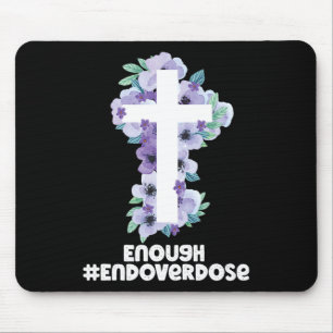 Mousepad Sobredosagem cruzada cristã Roxa Sobredosagem Roxa