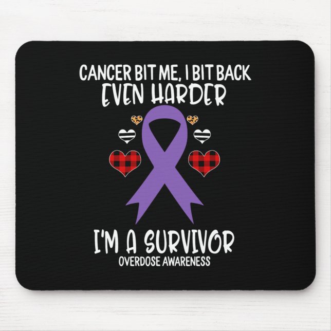 Mousepad Sobredosagem Eu sou mais forte que sou um Sobreviv (Frente)