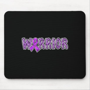 Mousepad Sobredosagem Guerreira Púrpura Fita Leopardo P