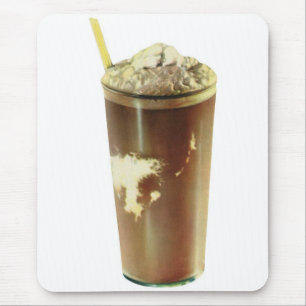 Mousepad Sobremesa Antiga, Milkshake de Chocolate e Creme C