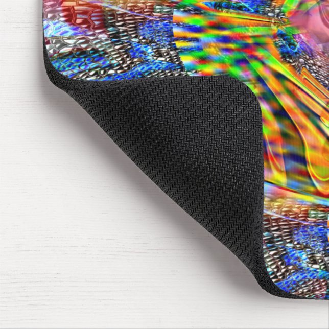 Mousepad Sobreposição de cores claras e vívidas sobre fundo (Canto)