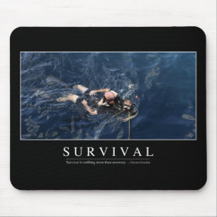 Mousepad Sobrevivência: Citações inspiradas 1