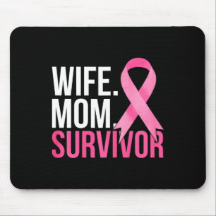 Mousepad Sobrevivência da Mulher Sensibilização para o Canc
