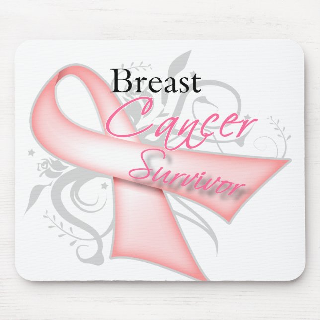 Mousepad Sobrevivência do Câncer da Mama (Frente)