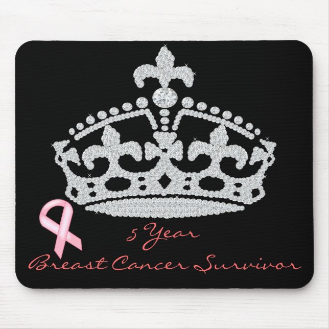 Mousepad Sobrevivência do Câncer da Mama - Princesa Diamant (Frente)