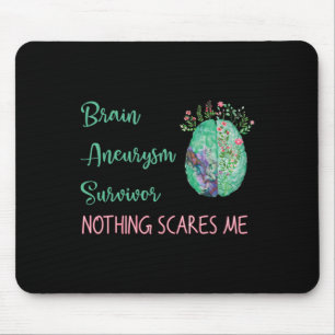 Mousepad Sobrevivência do neurismo cerebral Nada me assusta