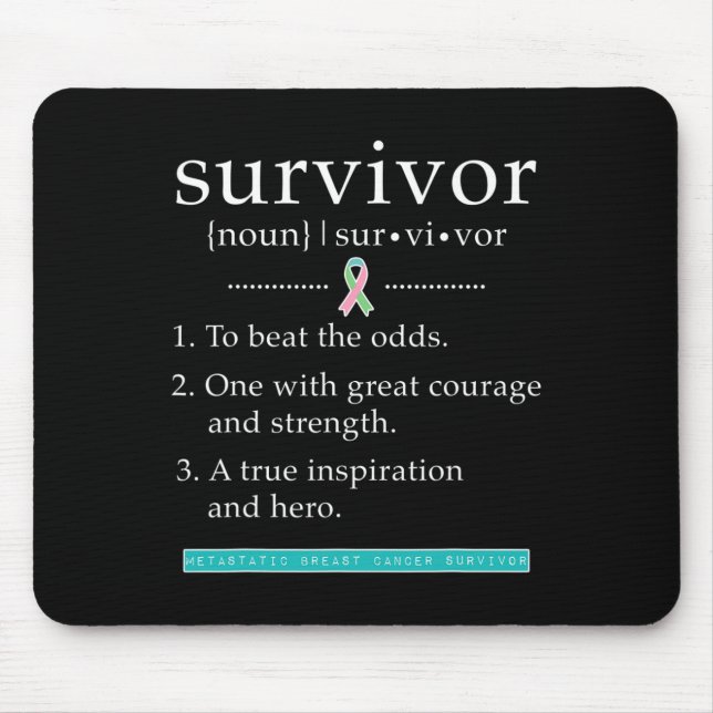Mousepad Sobrevivência metastática do câncer da mama (Frente)