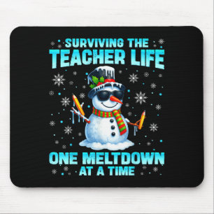 Mousepad Sobrevivendo à Vida de Professor Pjs Pijamas Natal