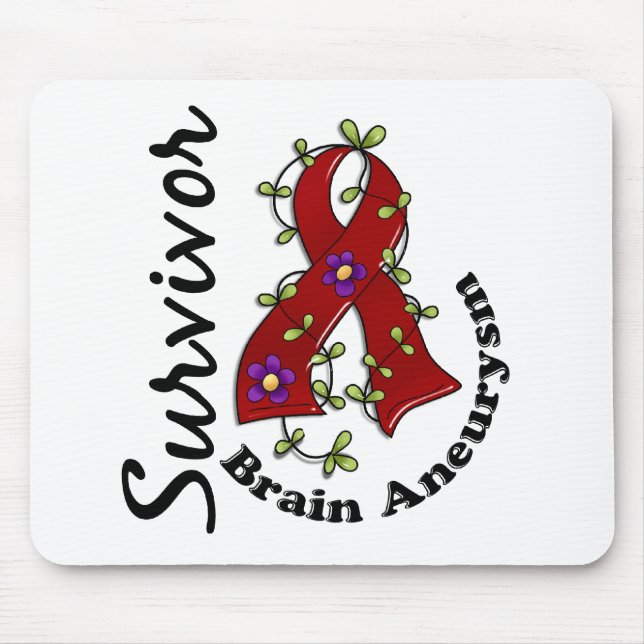 Mousepad Sobrevivente 15 do aneurisma do cérebro (Frente)