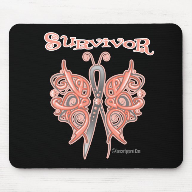 Mousepad Sobrevivente Borboleta Celta - Cancer Endometrial (Frente)