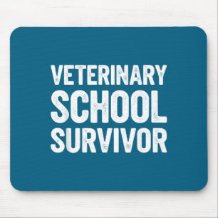 Mousepad Sobrevivente da Escola Veterinária Design Divertid