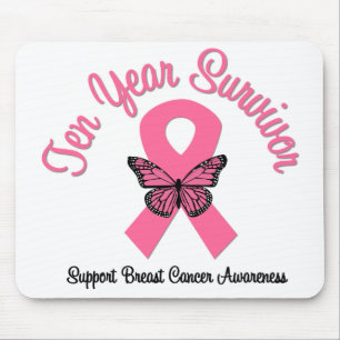 Mousepad Sobrevivente de 10 anos com Cancer da mama