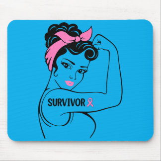 Mousepad Sobrevivente de Câncer de Mama Rosie Riveter nk Co