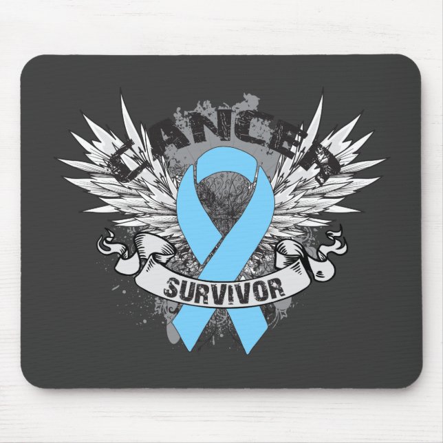 Mousepad Sobrevivente de câncer de próstata de Faixa de Opç (Frente)