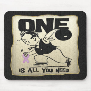 Mousepad Sobrevivente de câncer Testicular engraçado