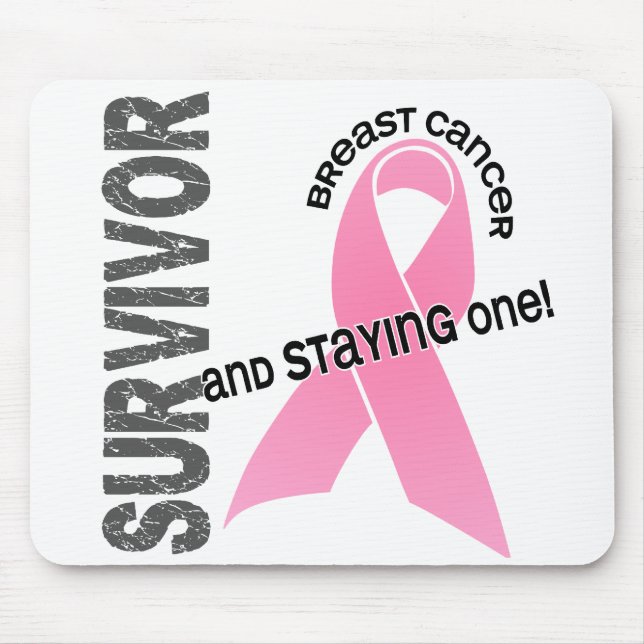 Mousepad Sobrevivente do cancro da mama (Frente)