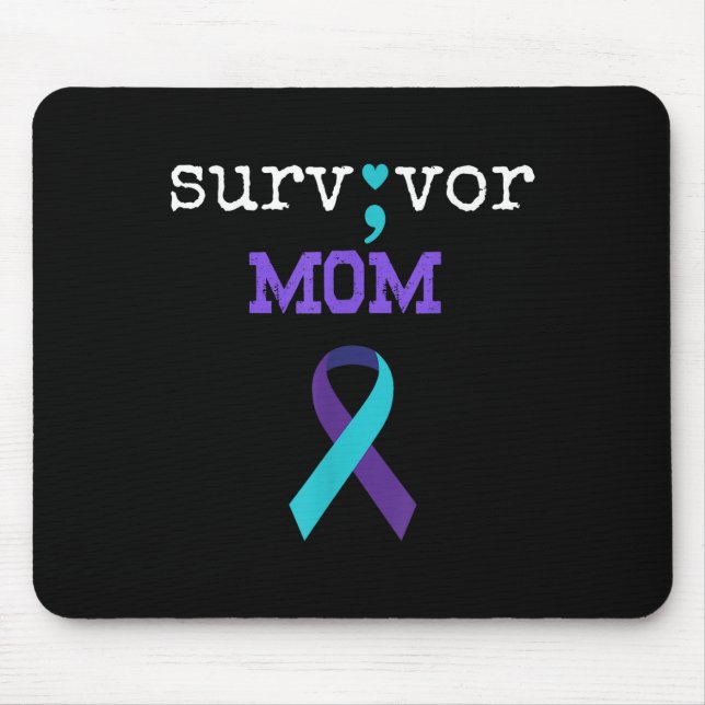 Mousepad Sobrevivente Mãe - Prevenção Suicida Contra Presen (Frente)