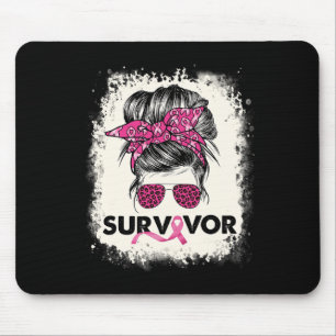 Mousepad Sobrevivente Mensagem Bun Cancer Sensibilização Ro