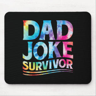 Mousepad Sobrevivente Piada de Pai Criança Tinta Tie Dye Co
