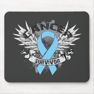 Mousepad Sobrevivente voado Grunge do cancro da próstata d