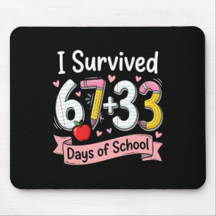 Mousepad Sobrevivi 100 Dias De Escola Seis Sete Meme Ensino