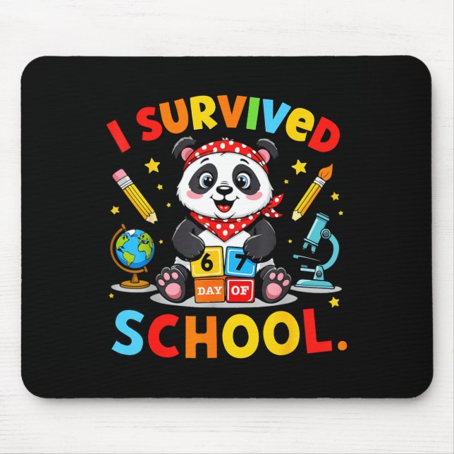 Mousepad Sobrevivi 67 Dias De Escola Piada Meme Professor (Frente)