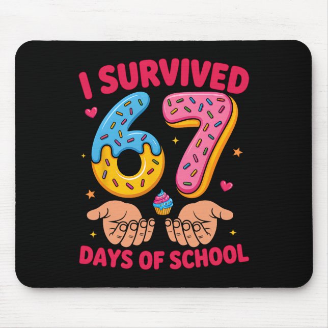 Mousepad Sobrevivi 67 Dias De Escola Professor Crianças Eng (Frente)