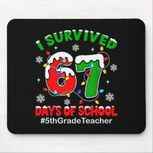 Mousepad Sobrevivi 67 Dias De Escola Professora do 5º Ano C