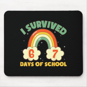 Mousepad Sobrevivi a 67 Dias De Escola Piada Engraçada Alun