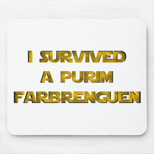 Mousepad Sobrevivi a Purim Farbrenguen (Frente)