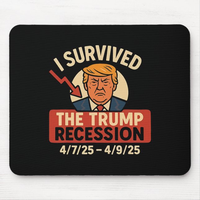 Mousepad Sobrevivi À Recessão Engraçada (Frente)