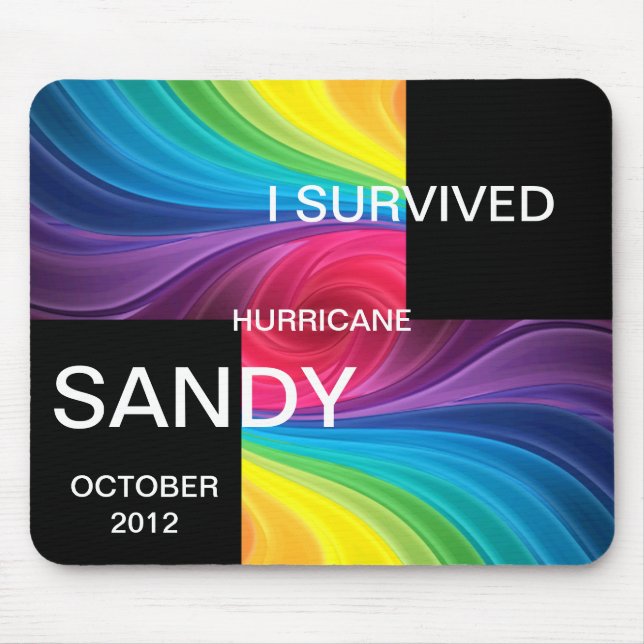MOUSEPAD SOBREVIVI HURRICANE SANDY 2012 (Frente)