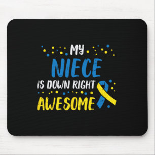 Mousepad Sobrinha Down Direita Incrível Conscientização sob