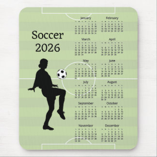 Mousepad Soccer 2026 Calendar 