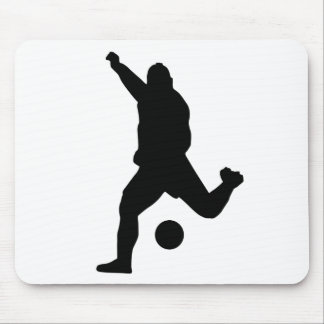 Mousepad Soccer Kick Silhouette