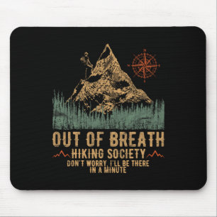 Mousepad Sociedade de caminhada sem fôlego, montanhismo eng