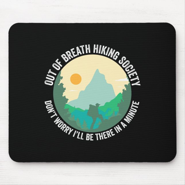 Mousepad Sociedade de caminhada sem fôlego, sociedade engra (Frente)